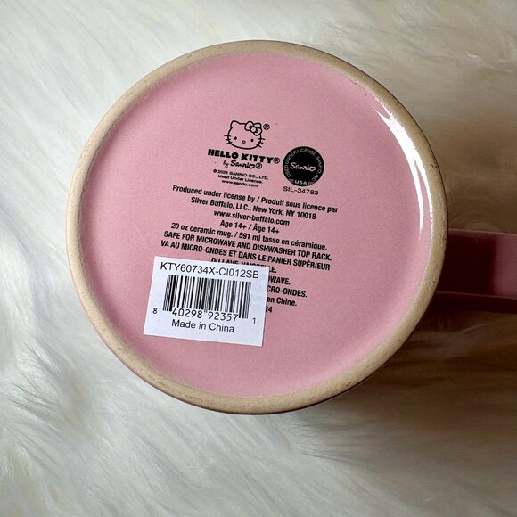 NEW Hello Kitty Pink Halloween Skeleton Spiderweb Ceramic Mug - Picture 5 of 5